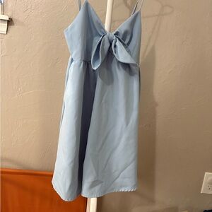 The Impeccable Pig Blue Spaghetti Strap Mini Sundress